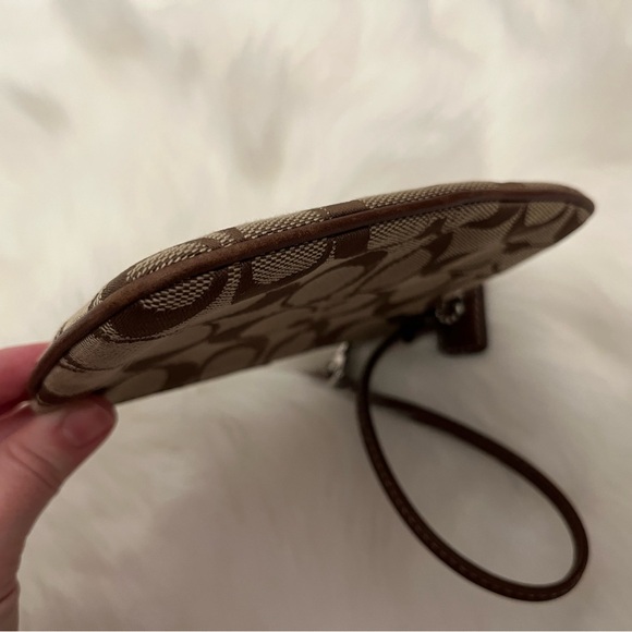 Coach | Signature Small Brown Monogram Wristlet - Picture 3 of 7